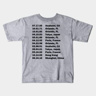 Parks Debut Tour Kids T-Shirt